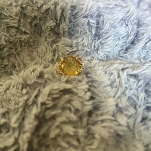 Gold tone yellow ring size 8